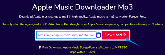 Convert Apple Music to MP3 AAPL Paste Link