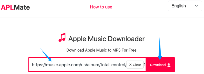 Apple Music to MP3 APLMate Copy Song LInk