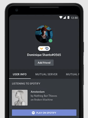 Spotify on Discord App Spotify & Discord 