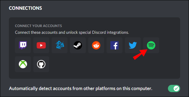 Connect Spotify on Discord on PC 