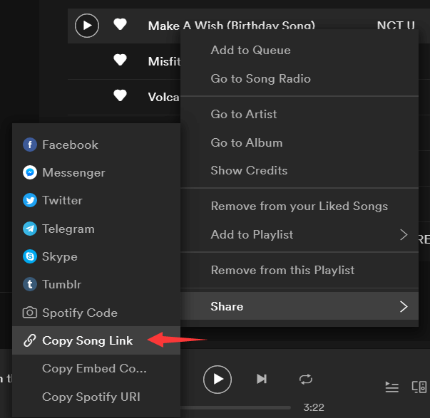 Spotify URL to MP3 Copy Song Link