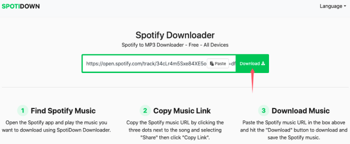 Download Spotify Premium SpotiDown Download