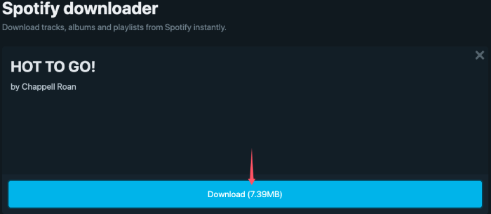 Spotify Downloader spotifydownloader.com Single Song