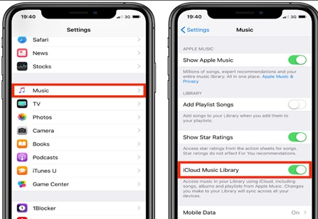 Restore Apple Music Sync iCloud Music Library